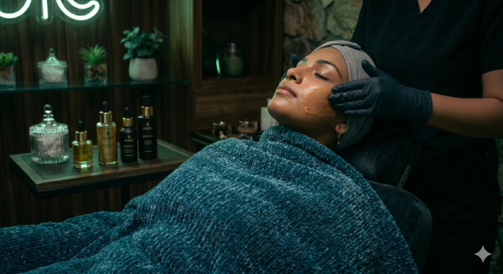 Skin and facial service at FreshFace salon